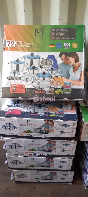 MARWA 72PIECES COOKWARE.