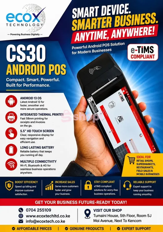 eTIMS Ready CS30 Android POS