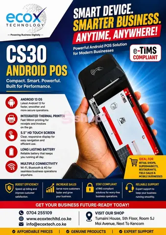 eTIMS Ready CS30 Android POS