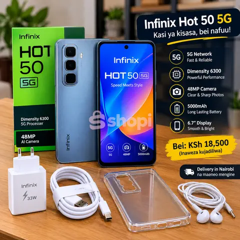 Infinix Hot 50 5G blue