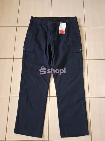 Navy Blue Cargo Trousers with Tags